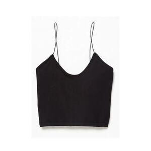 NWT Free People Skinny Strap Seamless Brami in Color Black Size XS/S